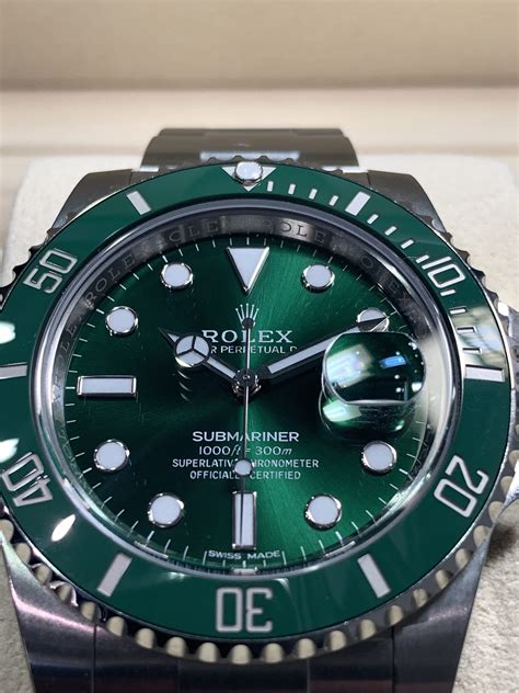 rolex hulk green.